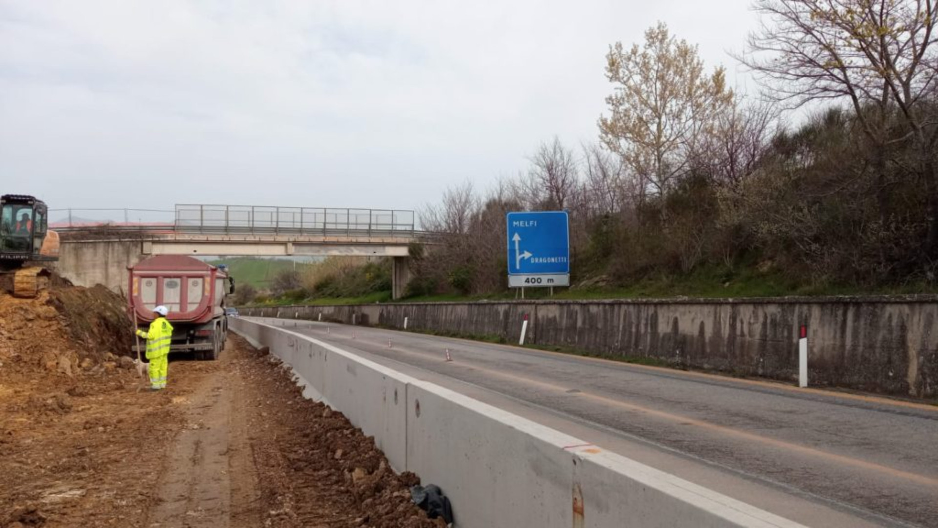 Potenza-Melfi, da oggi chiuso un tratto della Ss 658