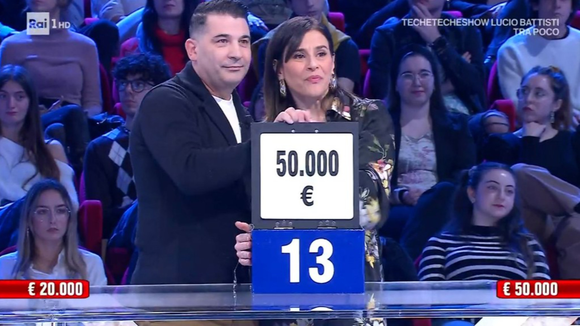 Affari Tuoi, i potentini Lea e Franco vincono 50.000 euro