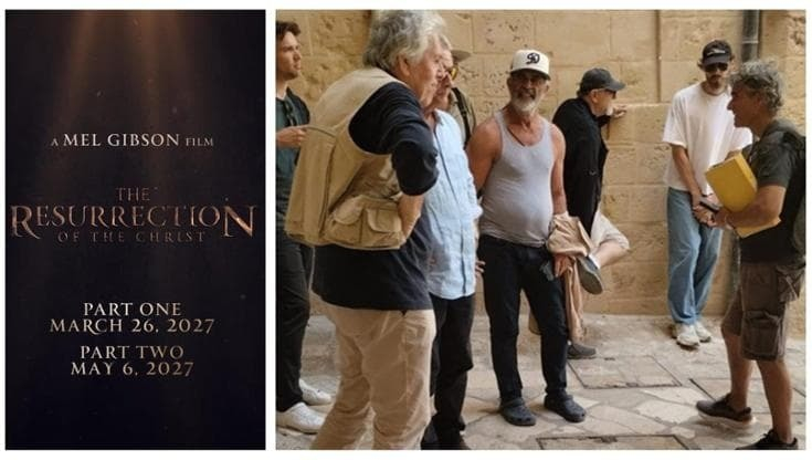 Un'incursione di Gibson a Matera nell'estate 2025 e le date di uscita del film "The Resurrection of The Christ"