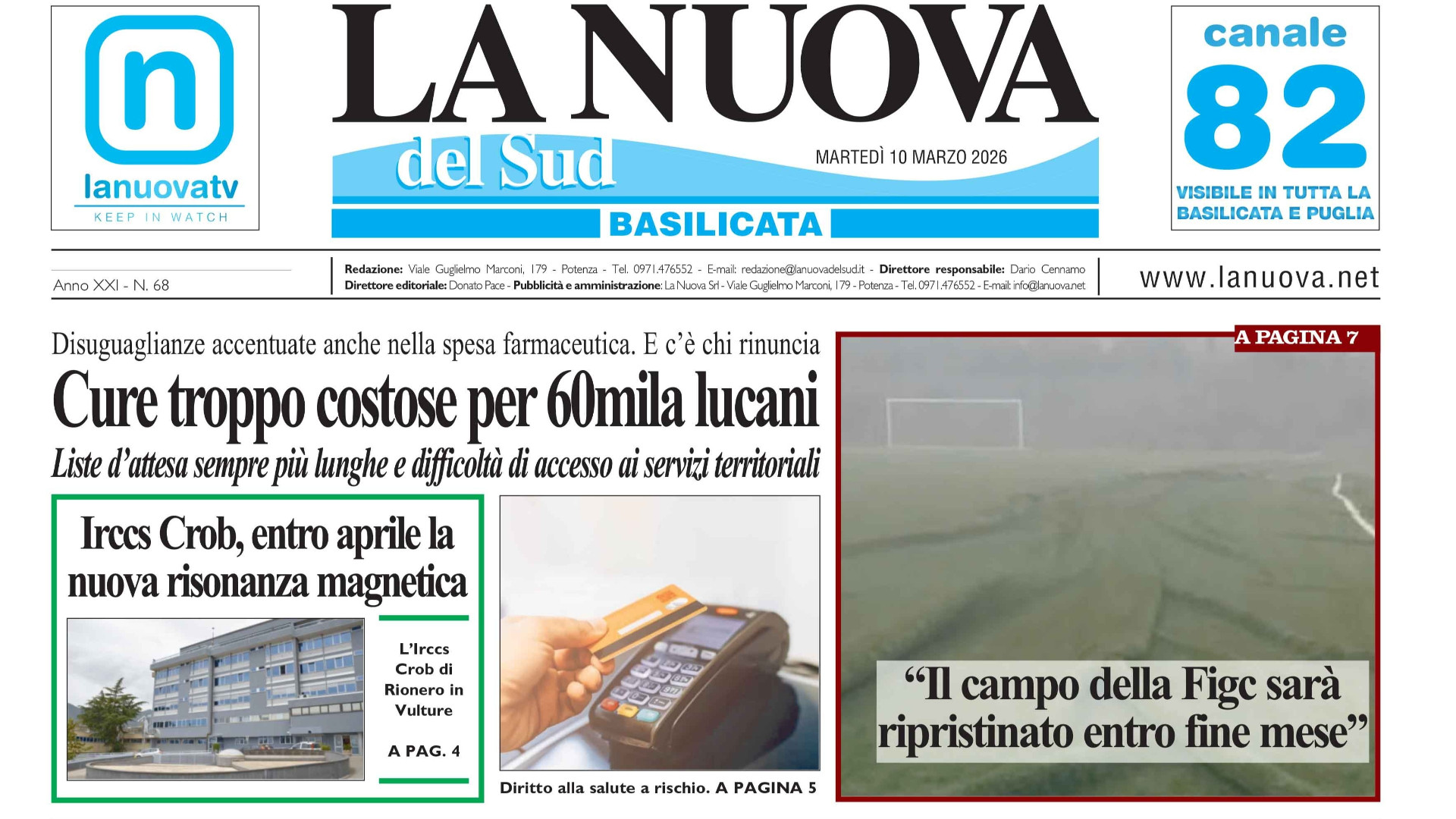 La Nuova del Sud edizione odierna