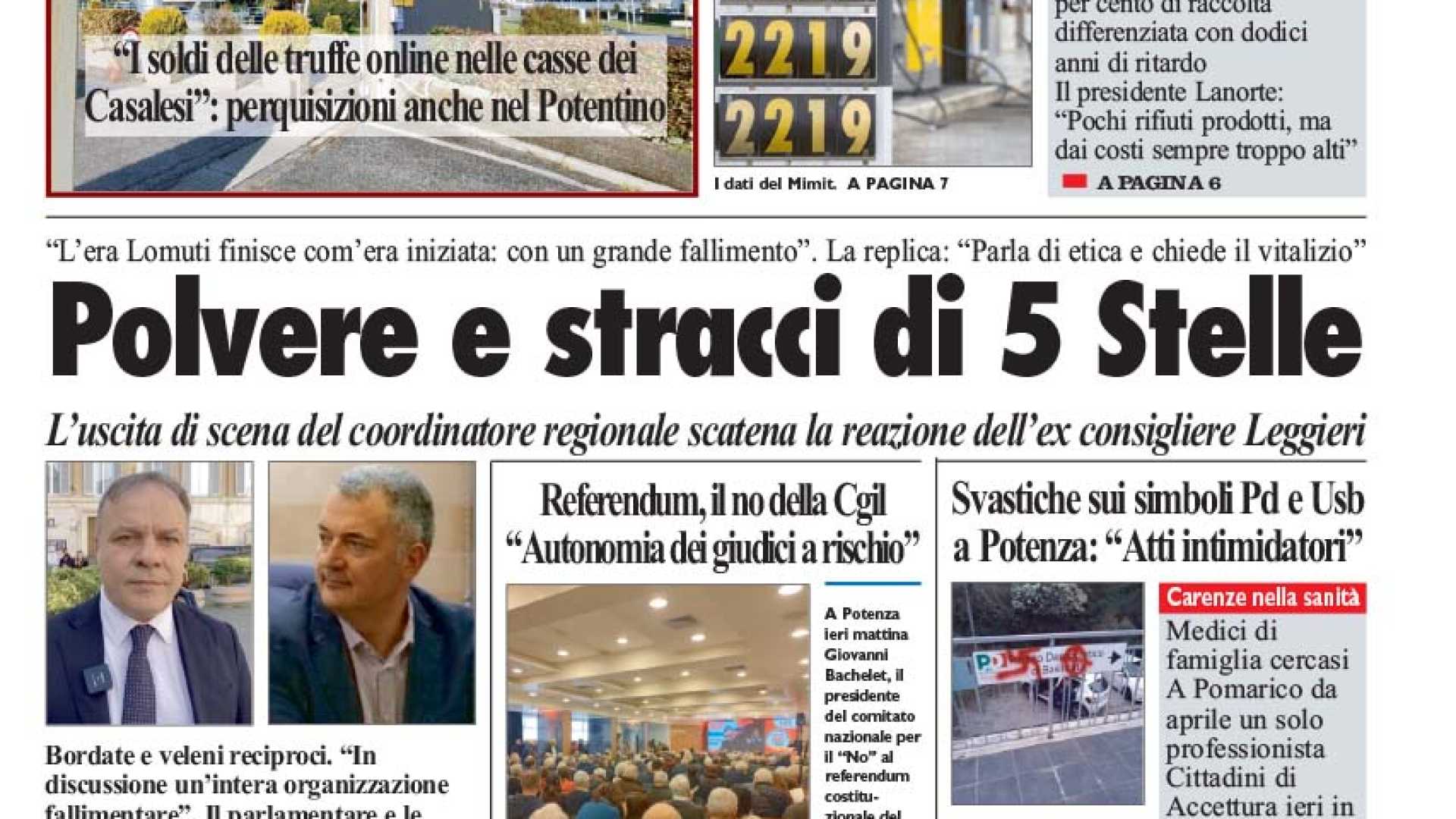 La Nuova del Sud edizione odierna