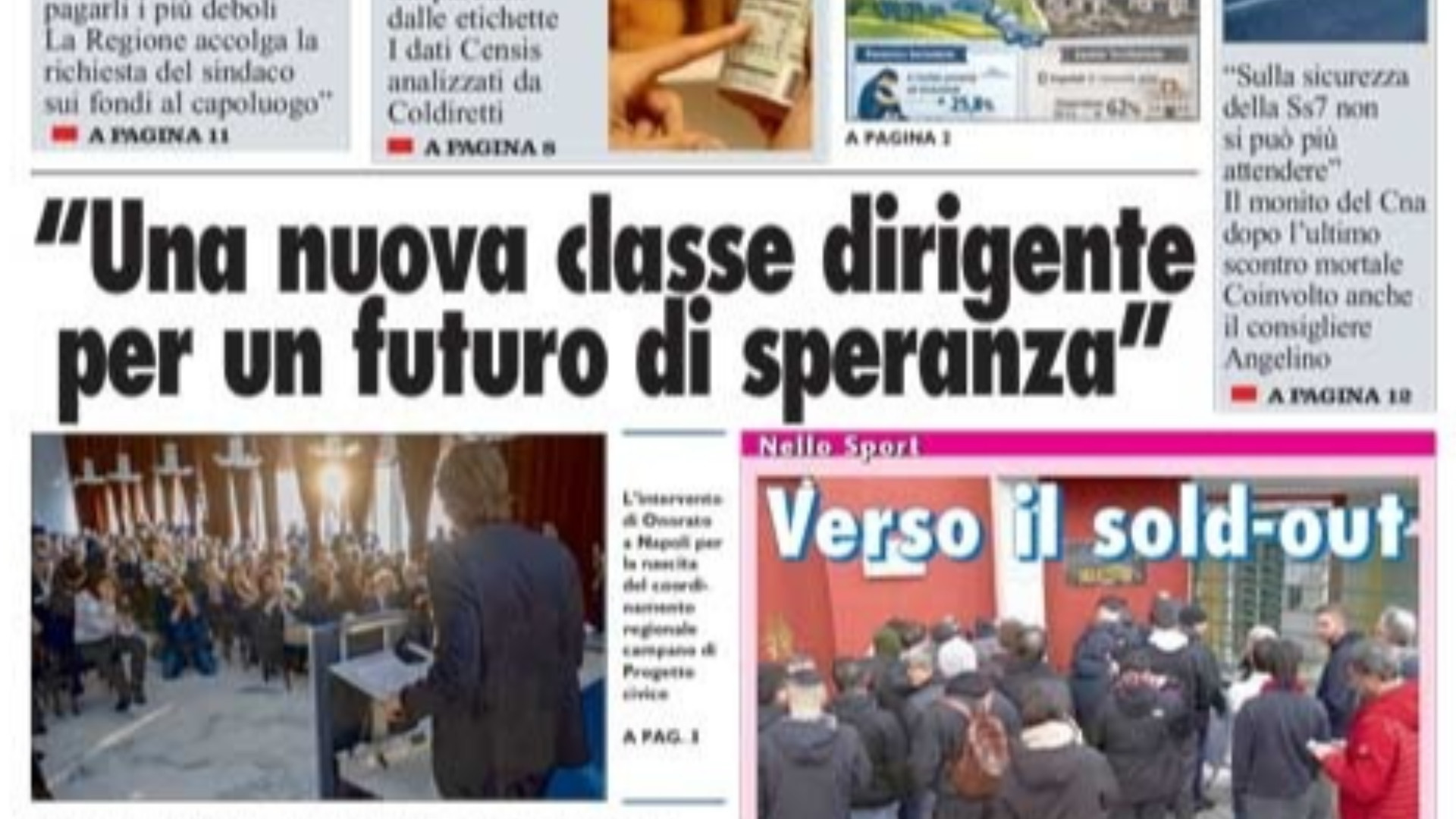 La Nuova del Sud edizione odierna
