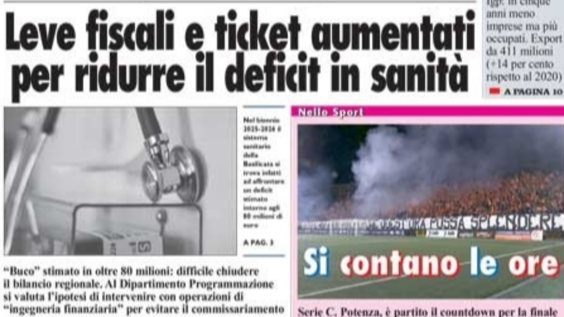 La Nuova del Sud edizione odierna