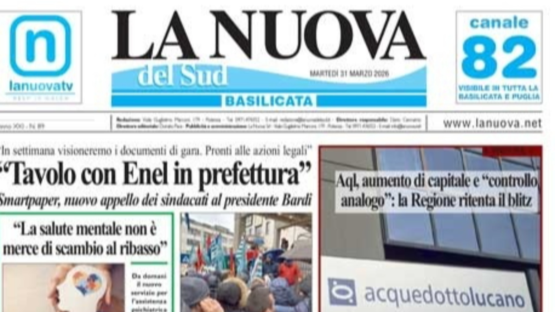 La Nuova del Sud edizione odierna