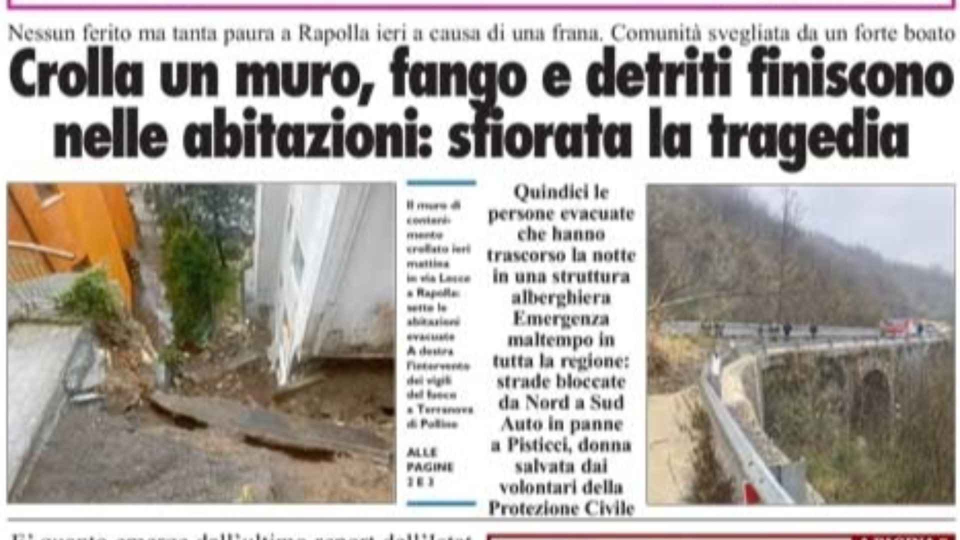 La Nuova del Sud edizione odierna