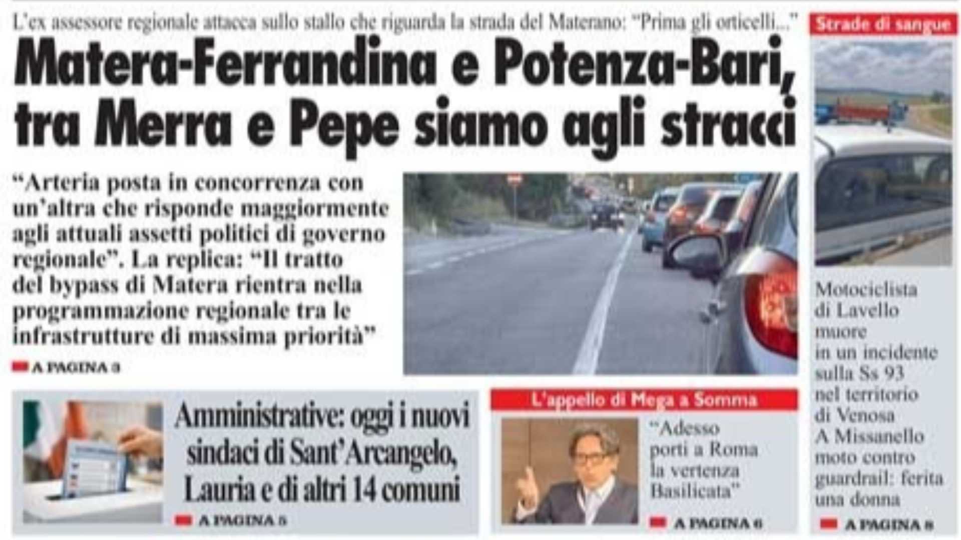 La Nuova del Sud edizione odierna