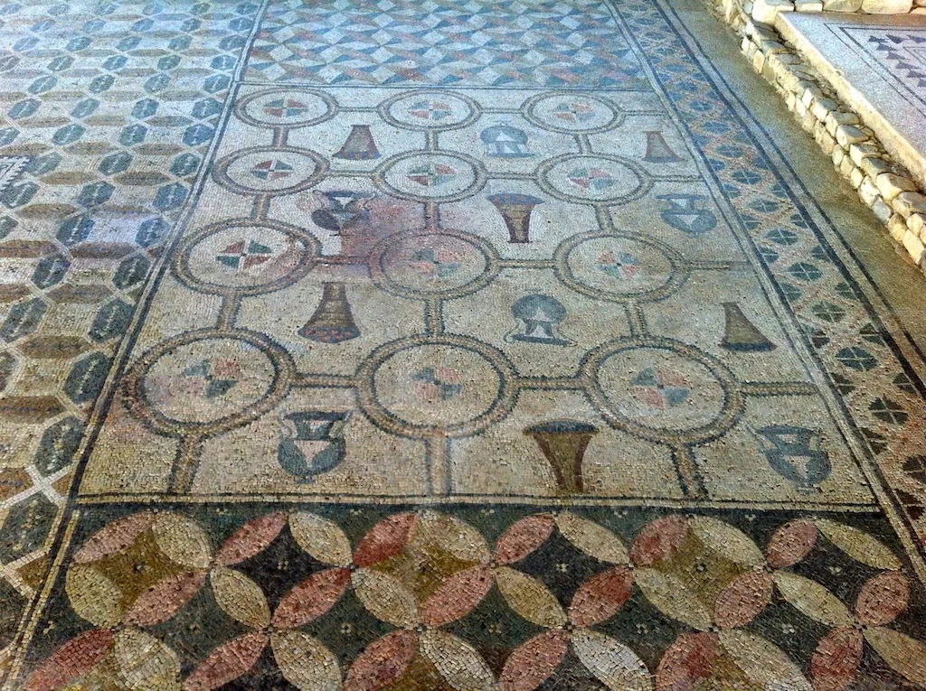 particolare del pavimento della Villa romana