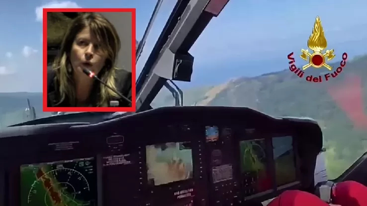 L'aereo delle ricerche e Angela Buccico