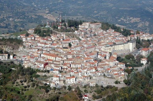 Veduta dall'alto di Chiaromonte
